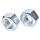 DIN 934 Sechskantmuttern Stahl Kl. 10 verzinkt M 8 1000 Stück