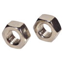 DIN 934 Sechskantmuttern Messing vernickelt M 4 1000...