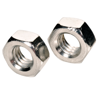 DIN 934 Sechskantmuttern Messing verchromt M 8 100 Stück