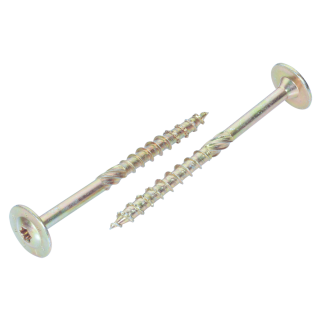 Holzbauschrauben 10x240 JD Plus Tellerkopf TX TG gelb chromatiert 25 Stück