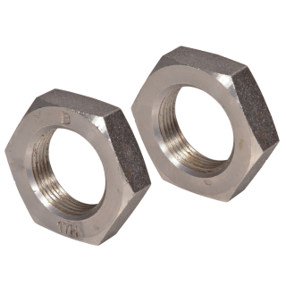 DIN 936 Sechskantmuttern Feingewinde niedrige Form Stahl 14 H blank M 12x1,5 100 Stück