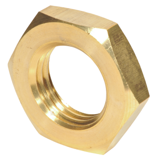 DIN 936 Sechskantmuttern niedrige Form Messing M 12 100 Stück