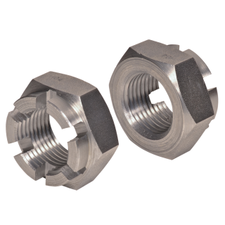 DIN 979 Kronenmuttern Feingewinde Kl. 4 niedrig M 20x1,5 25 Stück