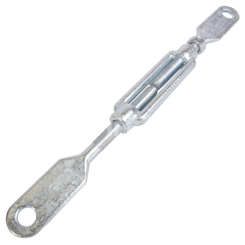 DIN 1480 Spannschloss M16 Galvanisch Verzinkt - Geschmiedetes Stahlschloss Mit 2 Battschrauben