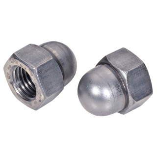 DIN 1587 Hutmuttern Sechskant hohe Form Stahl blank M 3 100 Stück