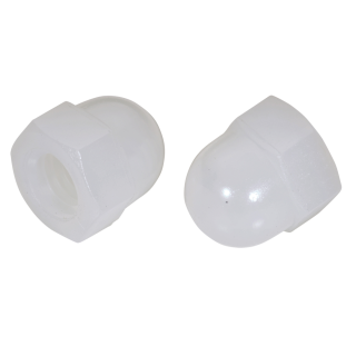 DIN 1587 Hutmuttern Sechskant Kunststoff Polyamid hohe Form M 8 100 Stück