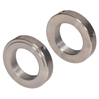 DIN 1816 Kreuzlochmuttern Ausführung W Stahl 14 H blank ungeschliffen M 20x1,5 10 Stück