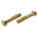 ISO 4014 Sechskantschrauben Teilgewinde Messing M 10x50...